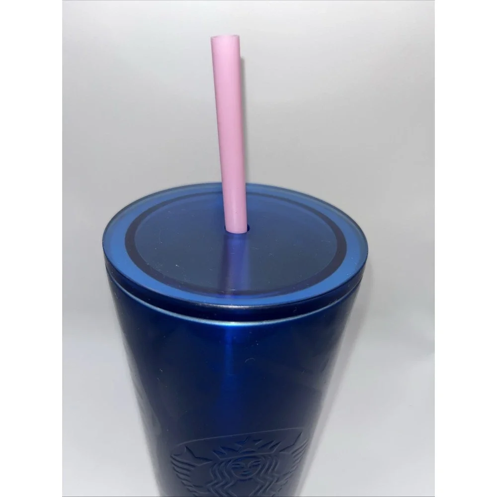 Starbucks 2021 Undersea Blue Stainless‎ Steel 24oz Cold Cup